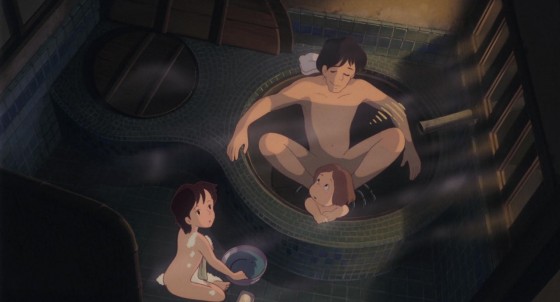 となりのトトロ 3人でお風呂に入っているシーン