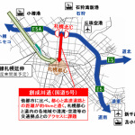 都心アクセス道路のルート（札幌市のサイトから引用）